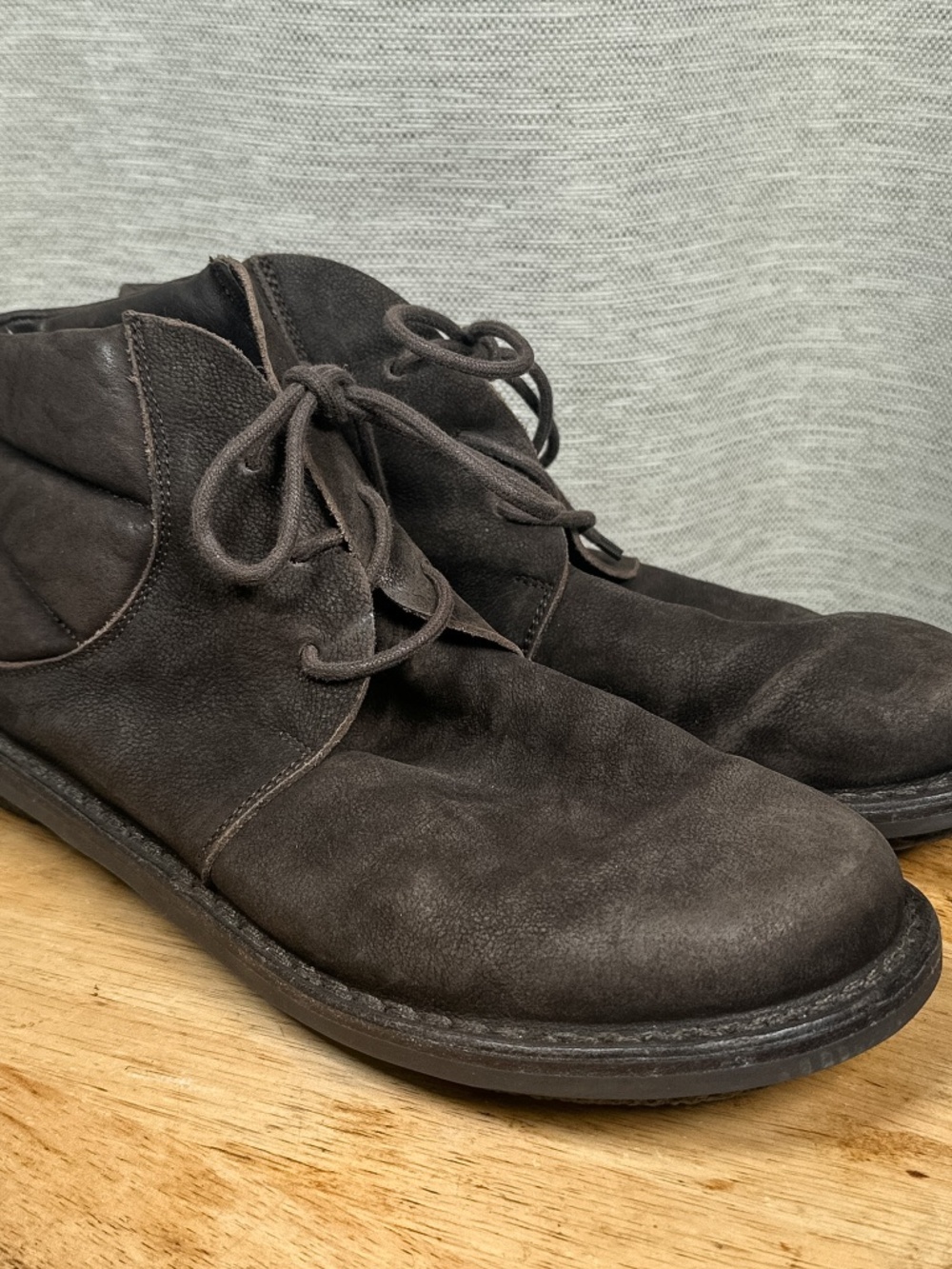 Trippen Idler M Suede Leather Brown Chukka Boots Mens EU 42 US 9.5